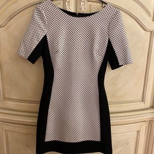 BCBG- Paris size 6 black and white mini dress